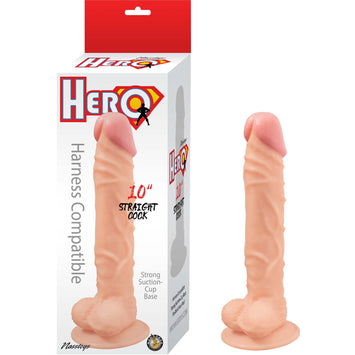 Hero Straight Cock White 10in
