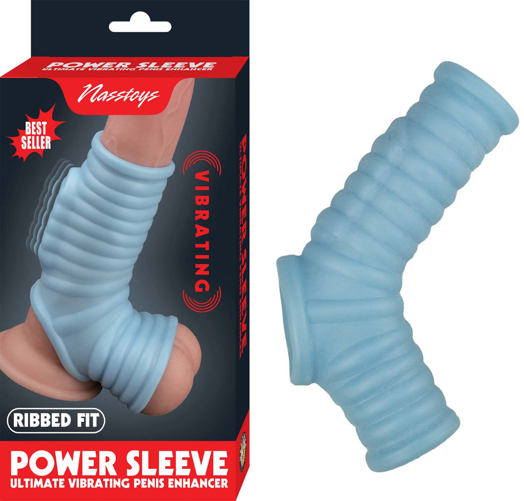 Vibrating Power Sleeve Ribbed Fit - Blue Default Title