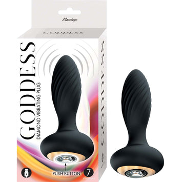 Goddess Diamond Vibrating Plug Black Default Title