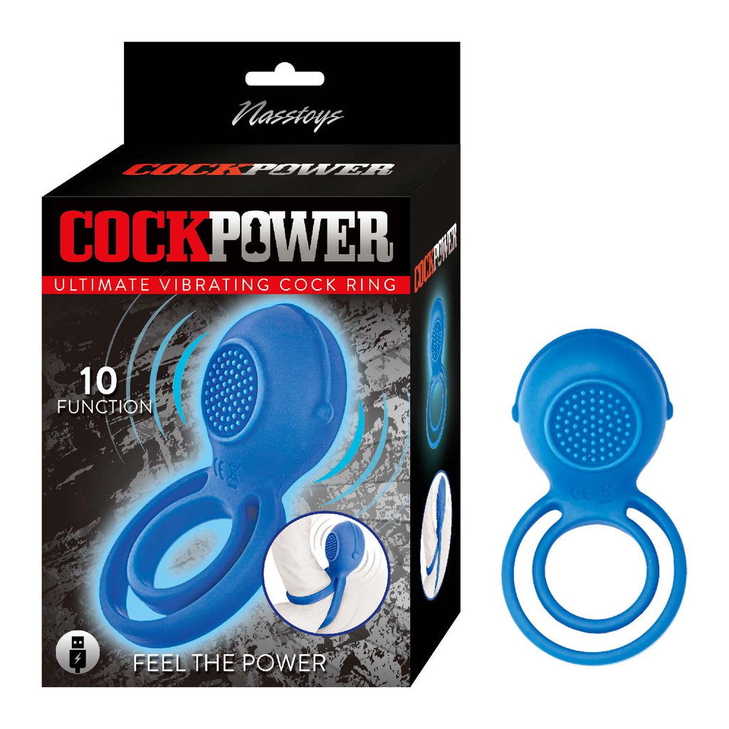 Cockpower Ultimate Vibrating Cockring - Blue Default Title