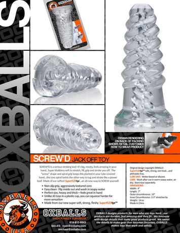 Screw'd Spiral Joy Toy Clear Default Title