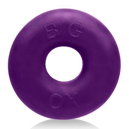 Big Ox Cockring Silicone/tpr Blend Eggplant Ice