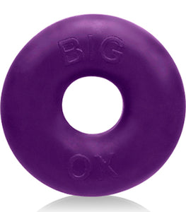 Big Ox Cockring Silicone/tpr Blend Eggplant Ice