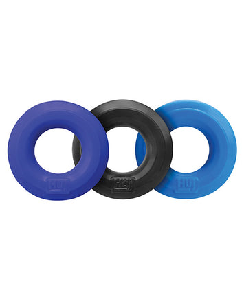 Hunkyjunk Huj C-ring 3pk Multi Blue