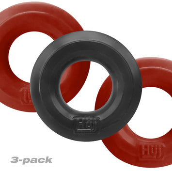 Hunkyjunk Huj C-ring 3pk Cherry & Tar Ice Default Title
