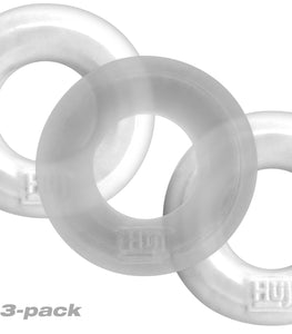 Hunkyjunk Huj C-ring 3pk White Ice & Clear