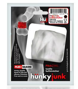 Hunkyjunk Fractal Ball Stretcher Ice Clear Ice