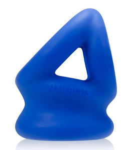 Tri Squeeze Cocksling Ball Stretcher Oxballs Silicone Tpr Blend Ice