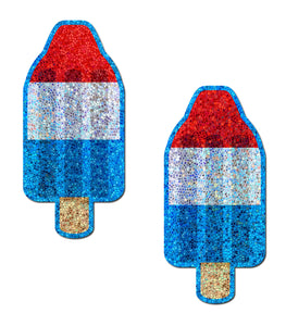 Pastease Red White & Blue Ice Pop Glitter