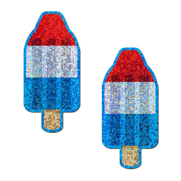 Pastease Red White & Blue Ice Pop Glitter Default Title