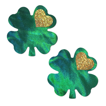 Pastease Holographic Green Clover Full Coverage Default Title