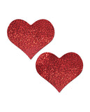 Pastease Heart Glitter Red Fuller Coverage