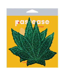 Pastease Pot Leaf Glitter Green Fuller Coverage