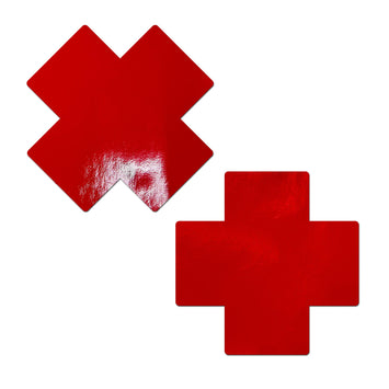 Pastease Faux Latex Red Plus X Full Coverage Default Title