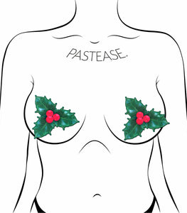 Pastease Xmas Winter Holly W/ Red Berries