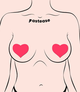 Pastease Love Glow In The Dark Neon Pink Hearts