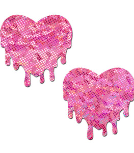 Pastease Pink Melty Heart Shattered Glass Disco Ball