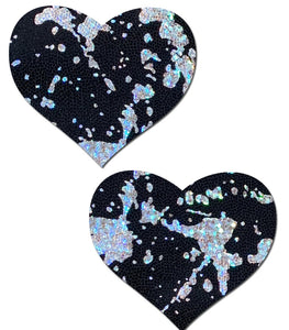 Pastease Splatter Holographic Heart