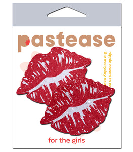 Pastease Sparkly Red Kissing Lips Pasties