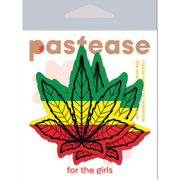 Pastease Indica Pot Leaf Rasta Weed Nipple Pasties Default Title