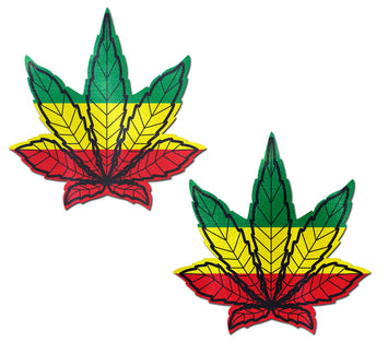 Pastease Indica Pot Leaf Rasta Weed Nipple Pasties Default Title
