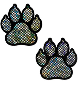 Pastease Paw Print Silver Shattered Disco Ball