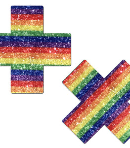 Pastease Glittering Rainbow Cross