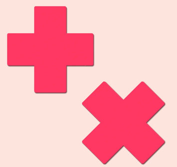 Pastease Plus X Glow In The Dark Neon Pink Cross Default Title