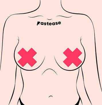 Pastease Plus X Glow In The Dark Neon Pink Cross Default Title