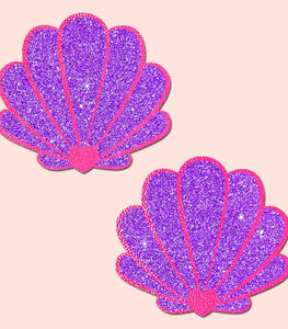 Pastease Mermaid Shells Neon Pink & Purple