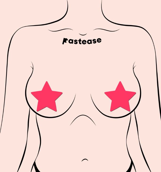Pastease Star Glow In The Dark Neon Pink Default Title