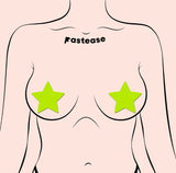 Pastease Star Glow In The Dark Neon Yellow