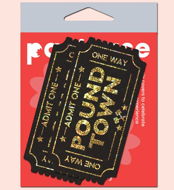 Pastease Pound Town One-way Tickets Gold Glitter Default Title