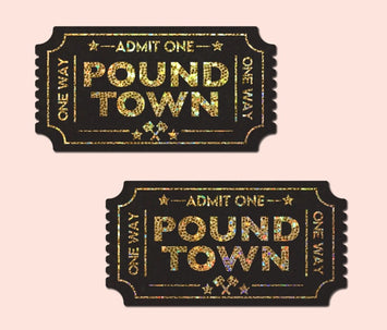 Pastease Pound Town One-way Tickets Gold Glitter Default Title