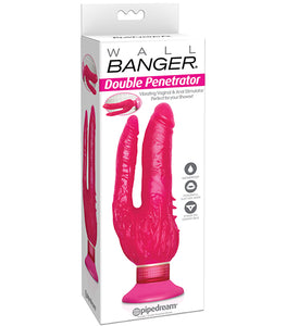 Waterproof Double Penetrator Wall Banger Pink