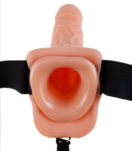 Fetish Fantasy 7 Hollow Strap On W/balls Flesh 