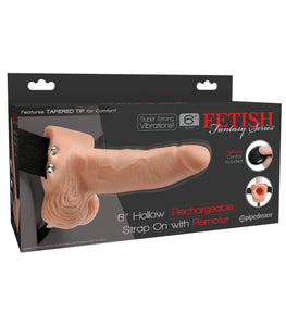 Fetish Fantasy In Hollow Rechargeable Strap-on Flesh 6