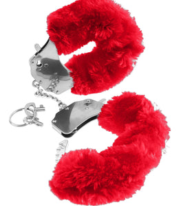 Fetish Fantasy Fur Handcuffs-red