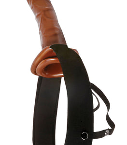 Fetish Fantasy 10in Chocolate Dream Hollow Strap On