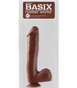 Basix Rubber Works 10in Dong W/suction Cup