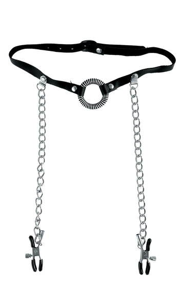 Fetish Fantasy Limited Edition O Ring Ball Gag & Nippl Default Title
