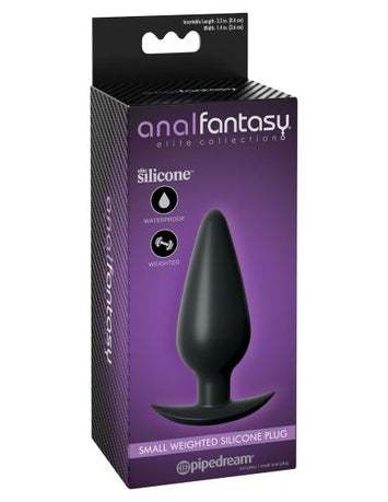 Anal Fantasy Elite Small Weighted Silicone Plug Default Title