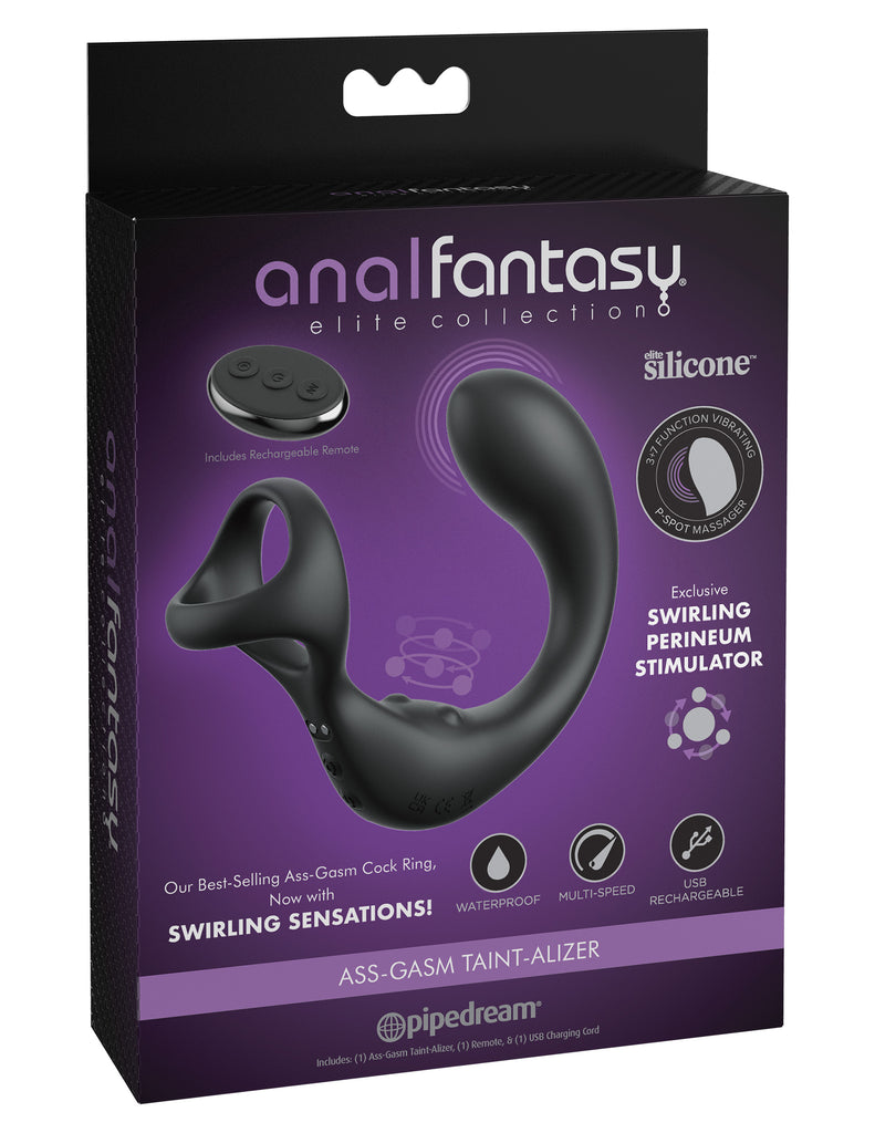 Anal Fantasy Elite Ass-gasm Taint-alizer - Black Default Title
