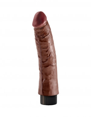 King Cock 7in Cock Vibrating Brown