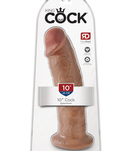 King Cock 10 In Cock Tan