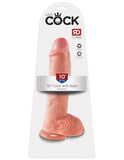 King Cock 10in Cock W/balls