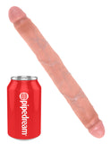 King Cock 12in Slim Double Dildo