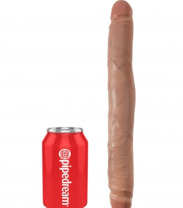 King Cock 12 In Slim Double Dildo Tan Default Title