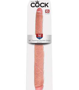 King Cock Tapered Double Dildo Flesh
