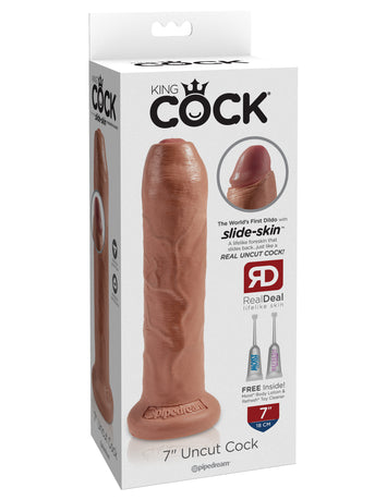 King Cock 7 In Uncut Tan Default Title